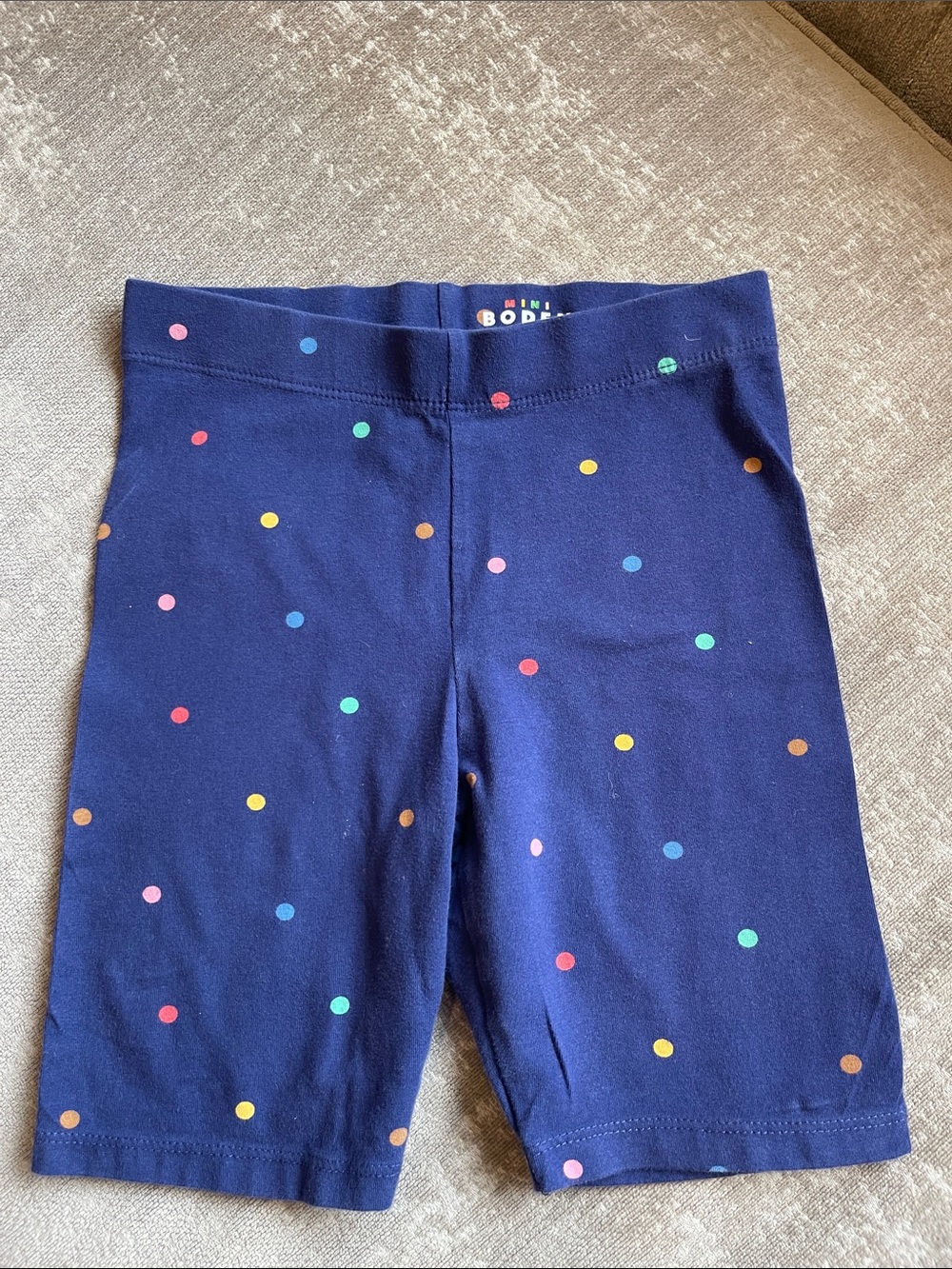 Mini Boden biker shorts size 6-7
